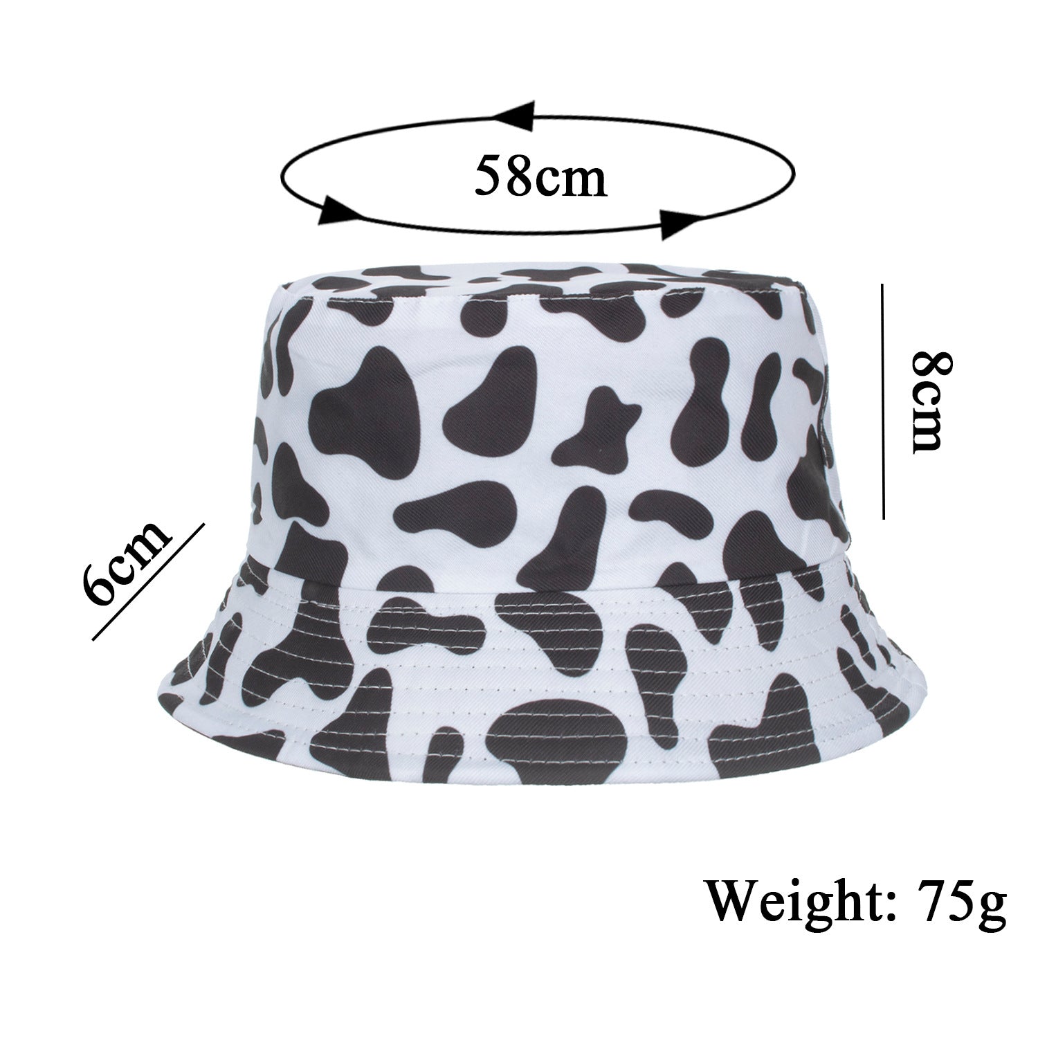 Wholesale Cow sun protection bucket hat